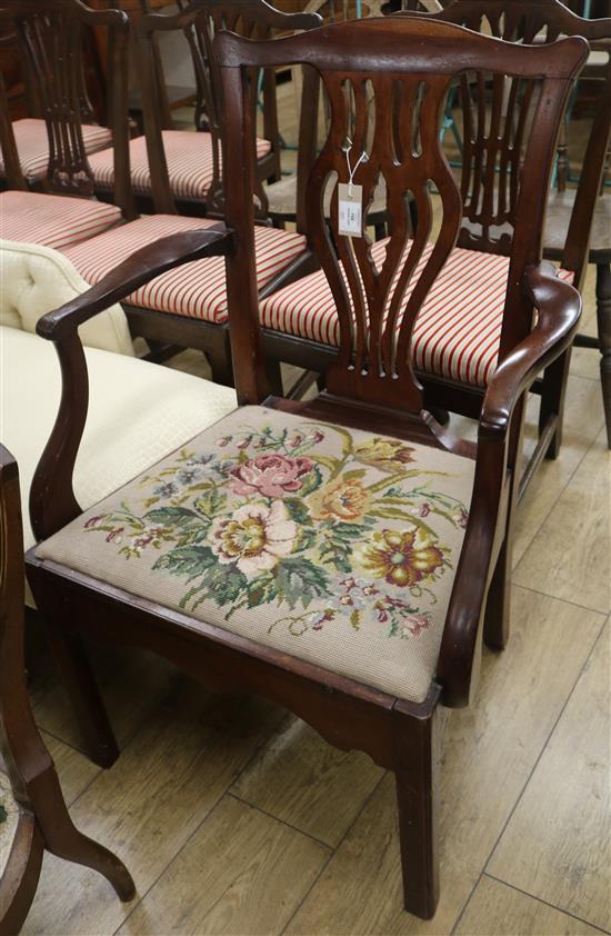 A mahogany carver chair